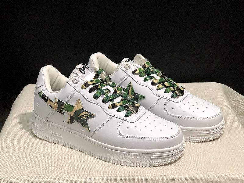 BAPE STA — White & Green Camo | EU Sizes 36–45