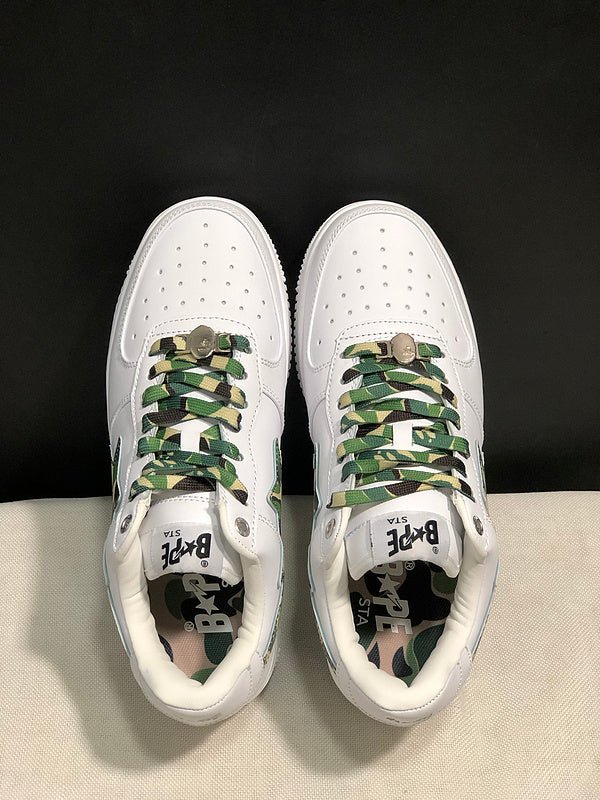 BAPE STA — White & Green Camo | EU Sizes 36–45