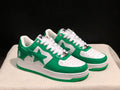 BAPE STA — Green & White Patent Leather | EU Sizes 36–45