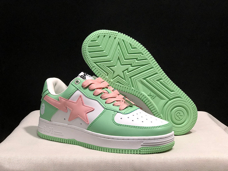 BAPE STA — Mint Green & Pink | EU Sizes 36–45