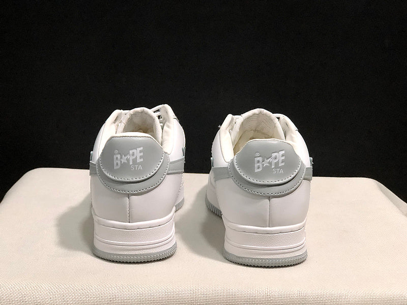 BAPE STA — White & Silver Reflective | EU Sizes 36–45