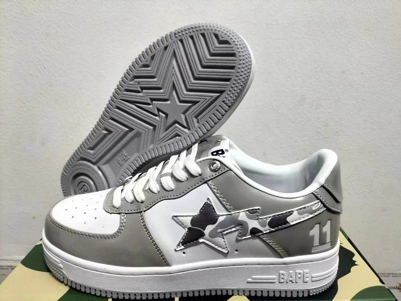 BAPE STA Low 'Grey Camo' #11 Patent Leather | EU 36–46