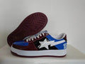 BAPE STA Low '15th Anniversary' Burgundy & Blue Patent Leather | EU 36–46