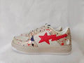 BAPE STA Low 'Paint Splatter' Cream & Red | EU 36–46