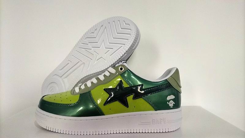 BAPE STA — Red & Burgundy Patent Leather | EU Sizes 36–46
