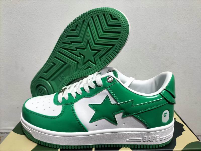 BAPE STA — Green & White | EU Sizes 36–46