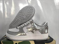 BAPE STA — Silver Metallic & White | EU Sizes 36–46