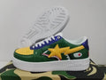 BAPE STA Low 'Shark' Multi-Color Green Yellow Blue | EU Sizes 36–46