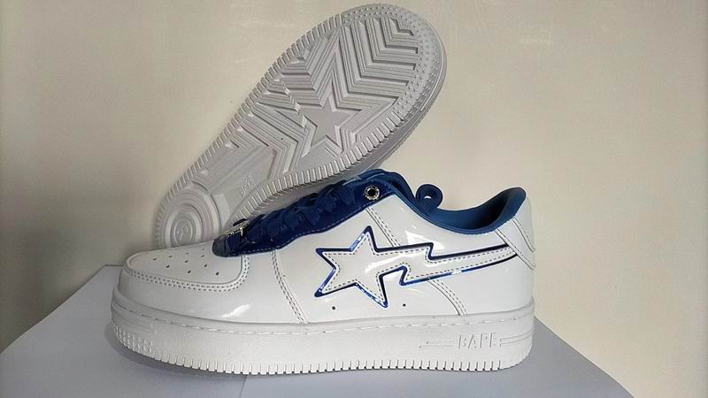 BAPE STA Low 'Patent' White Navy | EU Sizes 36–46