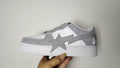 BAPE STA Low 'Grey White' | EU Sizes 36–46