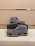 Men's Moc-Toe Suede Chukka Boots — Slate Blue