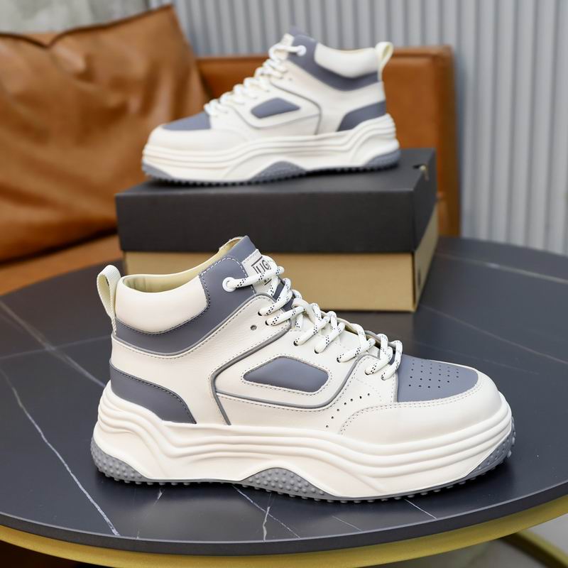 UGG Men's White & Grey Two-Tone High-Top Sneakers