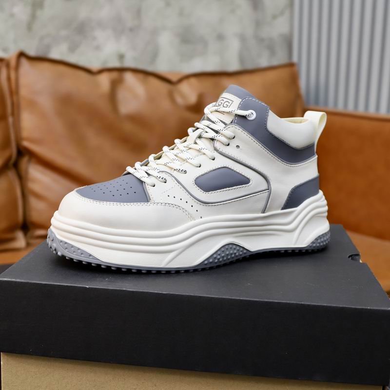 UGG Men's White & Grey Two-Tone High-Top Sneakers