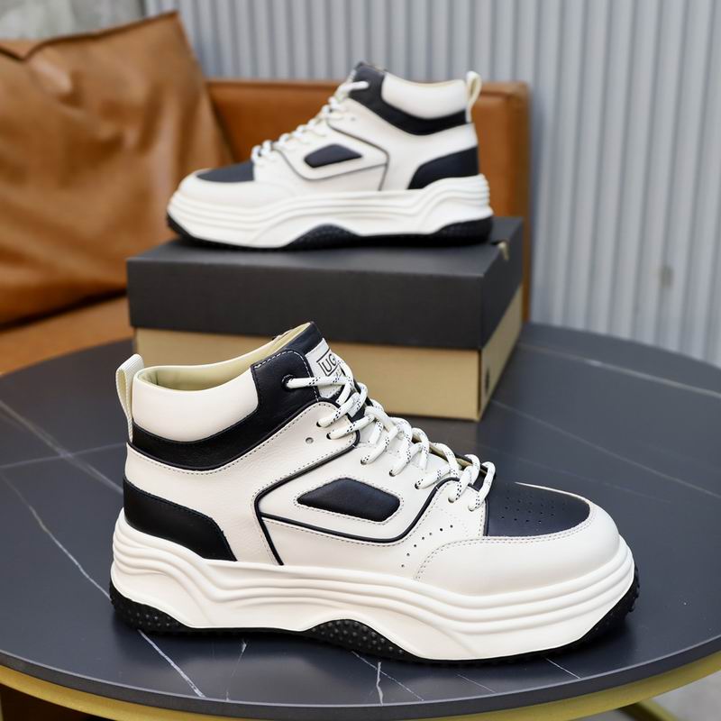 UGG Men's White & Black Two-Tone High-Top Sneakers