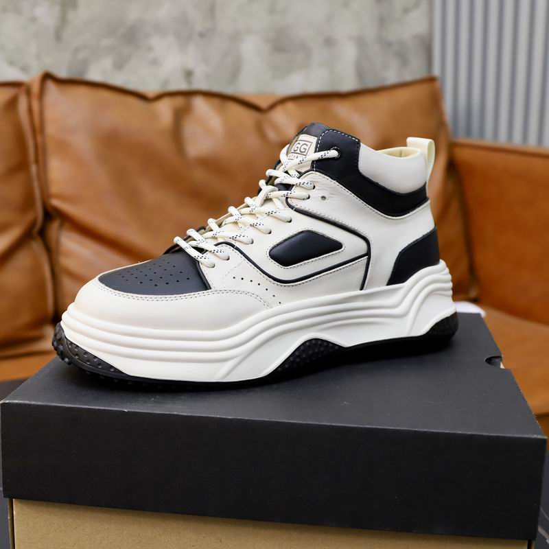 UGG Men's White & Black Two-Tone High-Top Sneakers