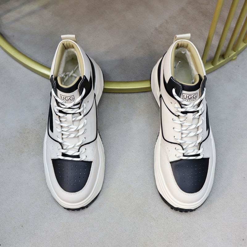 UGG Men's White & Black Two-Tone High-Top Sneakers