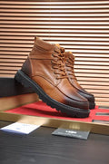 UGG Men's Cognac Burnished Leather Shearling-Lined Work Boots