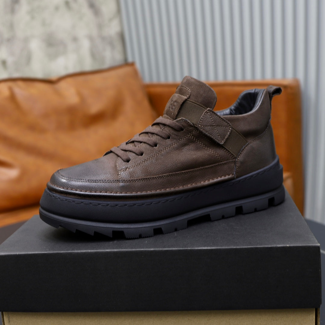 UGG Lace-Up Platform Sneaker — Espresso Leather | EU 39–44