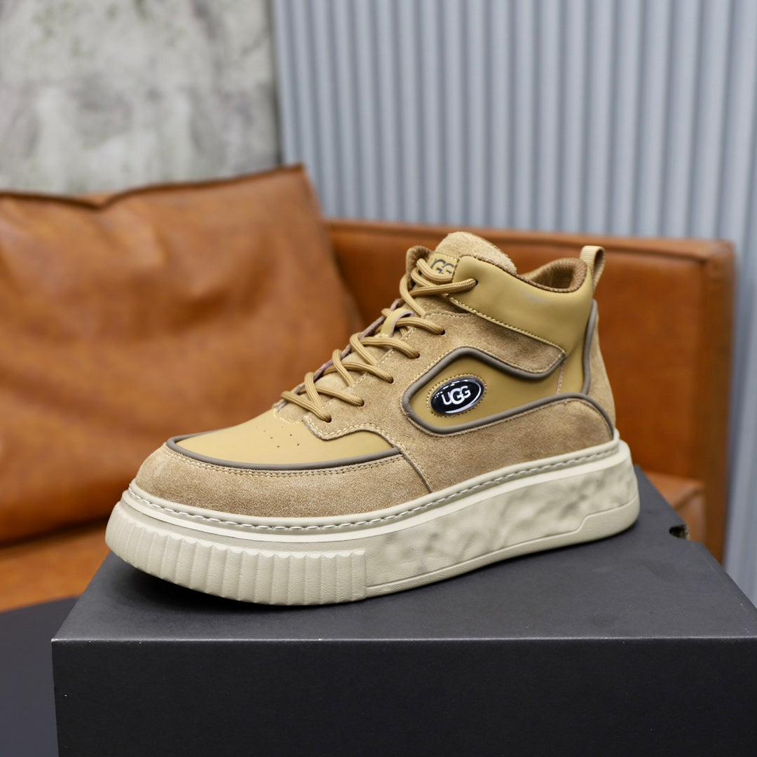UGG Two-Tone High-Top Sneaker — Wheat | EU 39–44