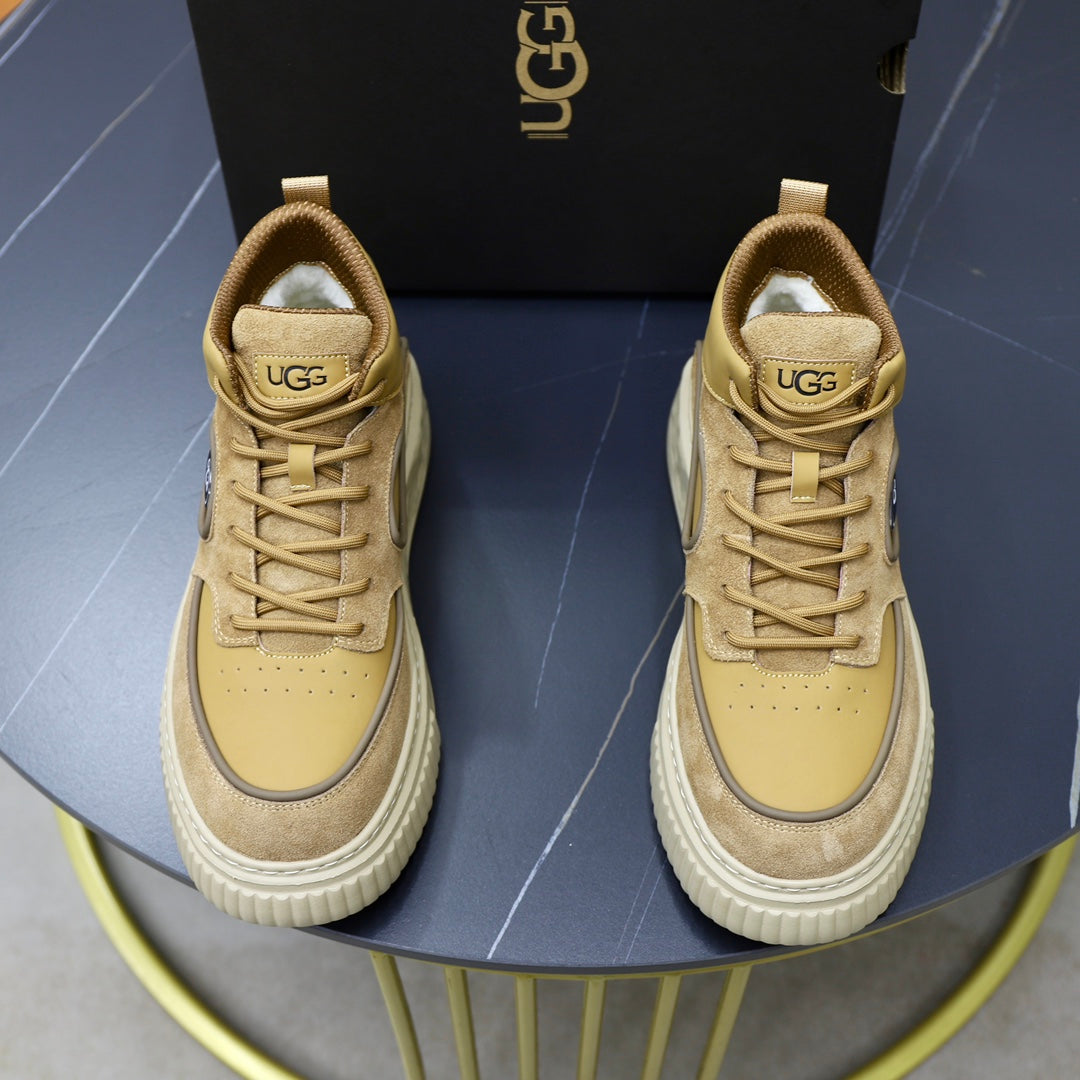 UGG Two-Tone High-Top Sneaker — Wheat | EU 39–44
