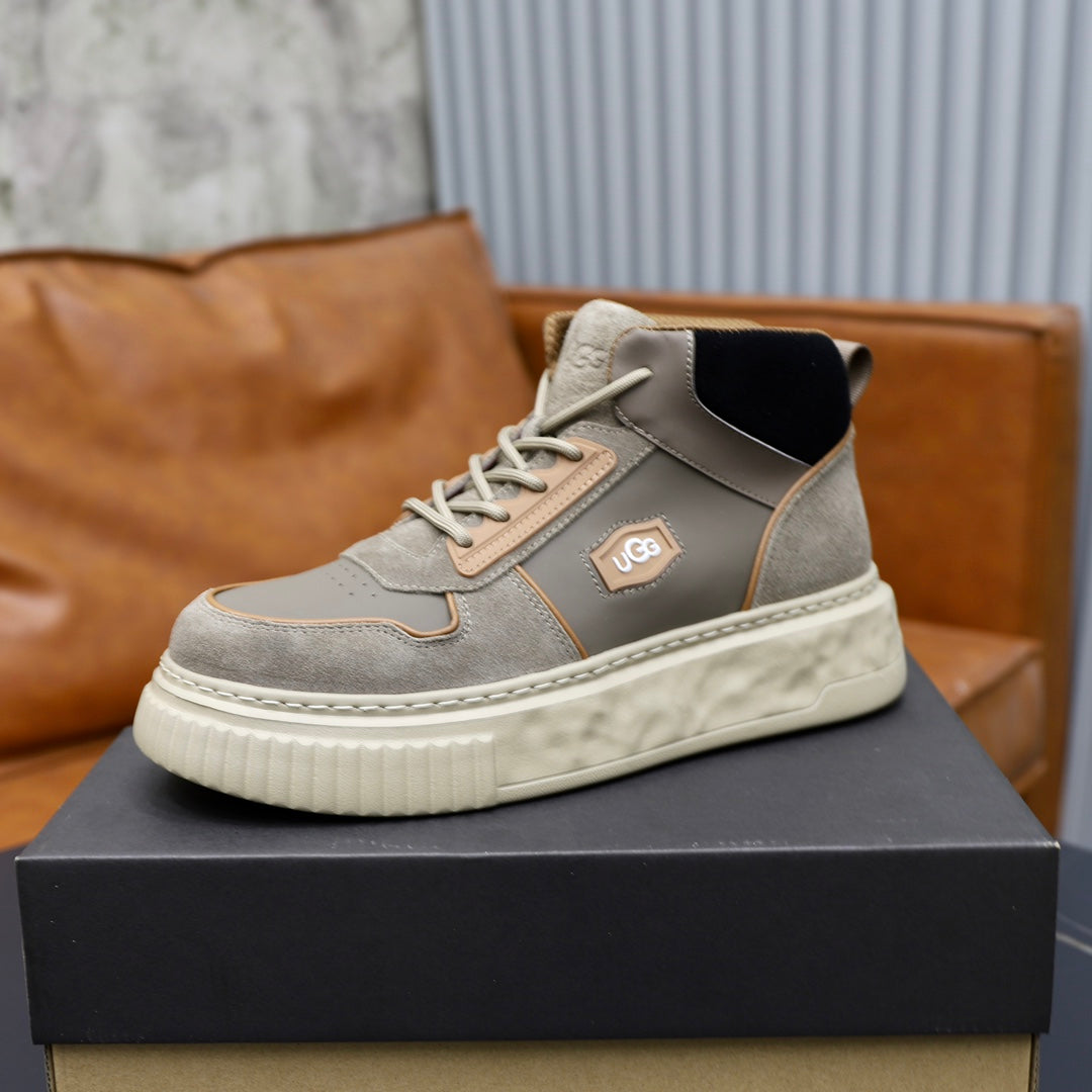 UGG Metallic High-Top Sneaker — Gunmetal & Bronze | EU 39–44
