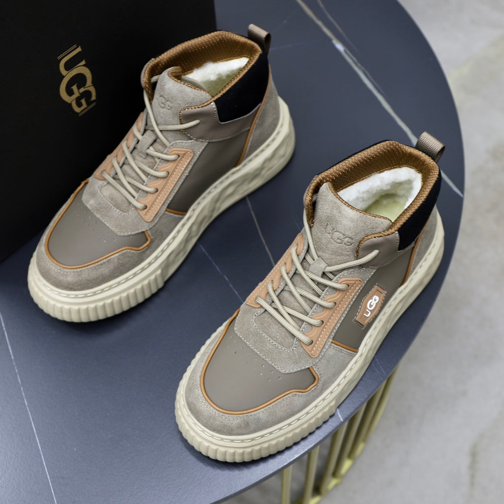 UGG Metallic High-Top Sneaker — Gunmetal & Bronze | EU 39–44