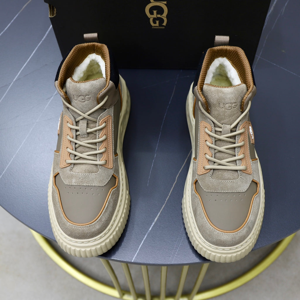 UGG Metallic High-Top Sneaker — Gunmetal & Bronze | EU 39–44