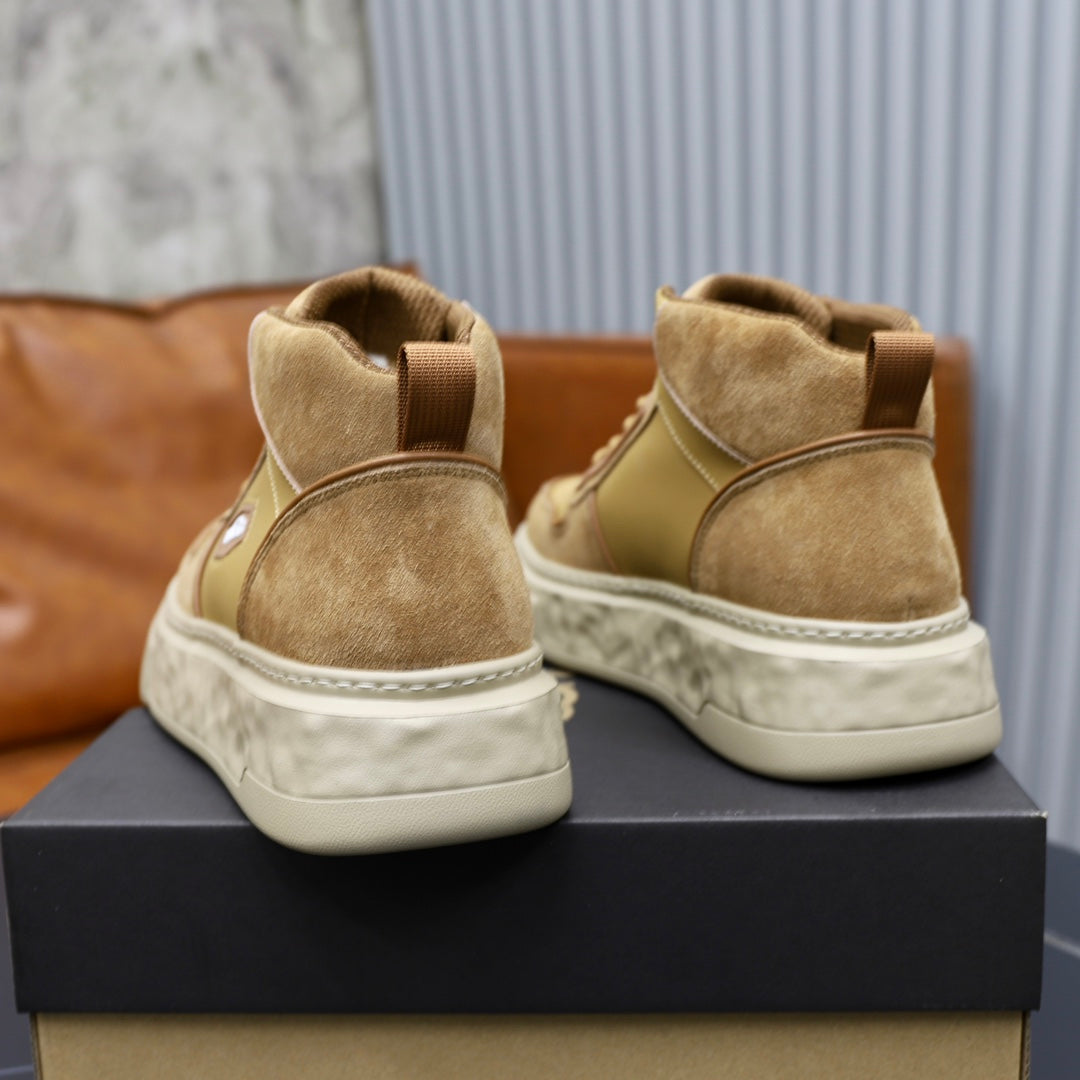 UGG Sherpa-Lined High-Top Boot-Sneaker — Wheat | EU 39–44