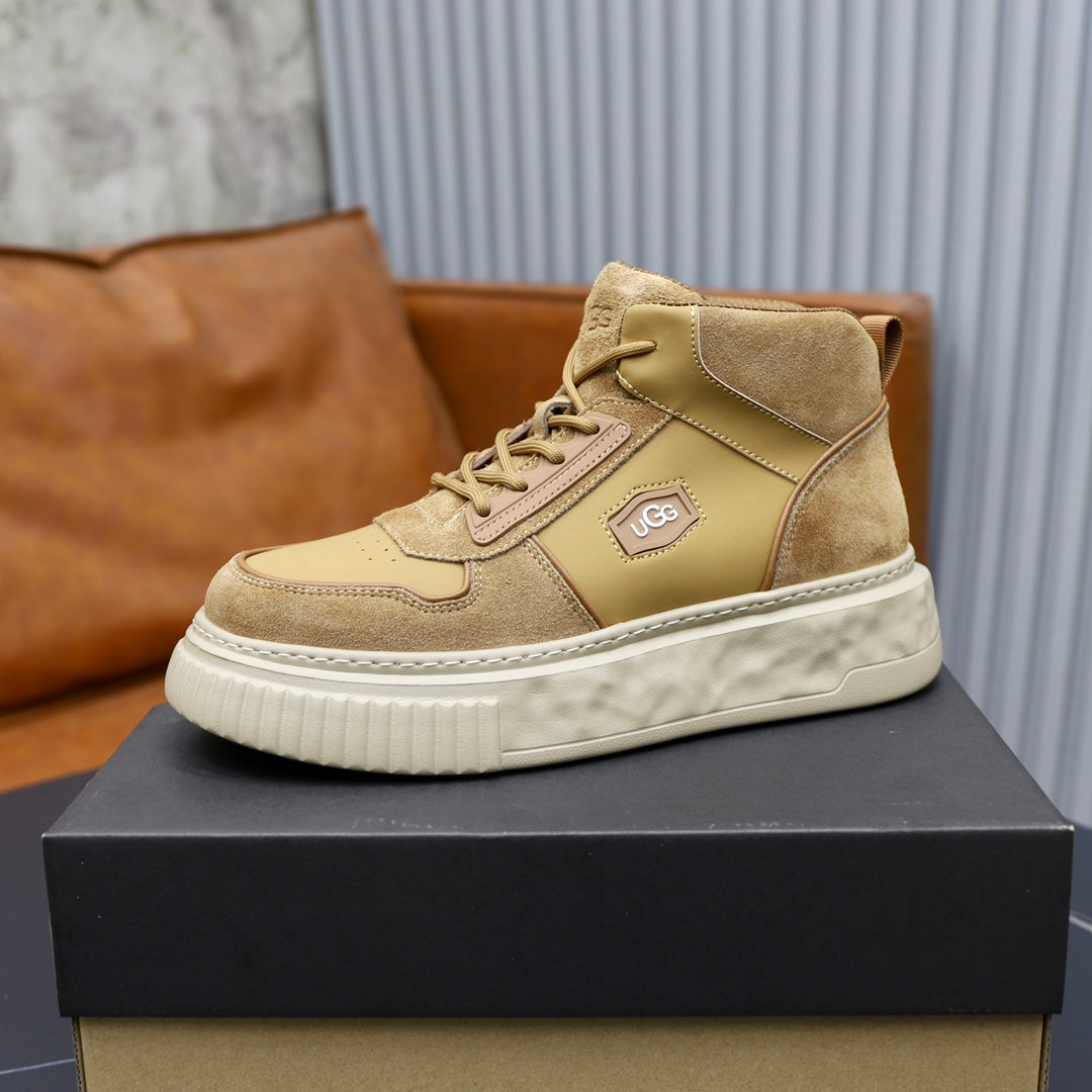 UGG Sherpa-Lined High-Top Boot-Sneaker — Wheat | EU 39–44