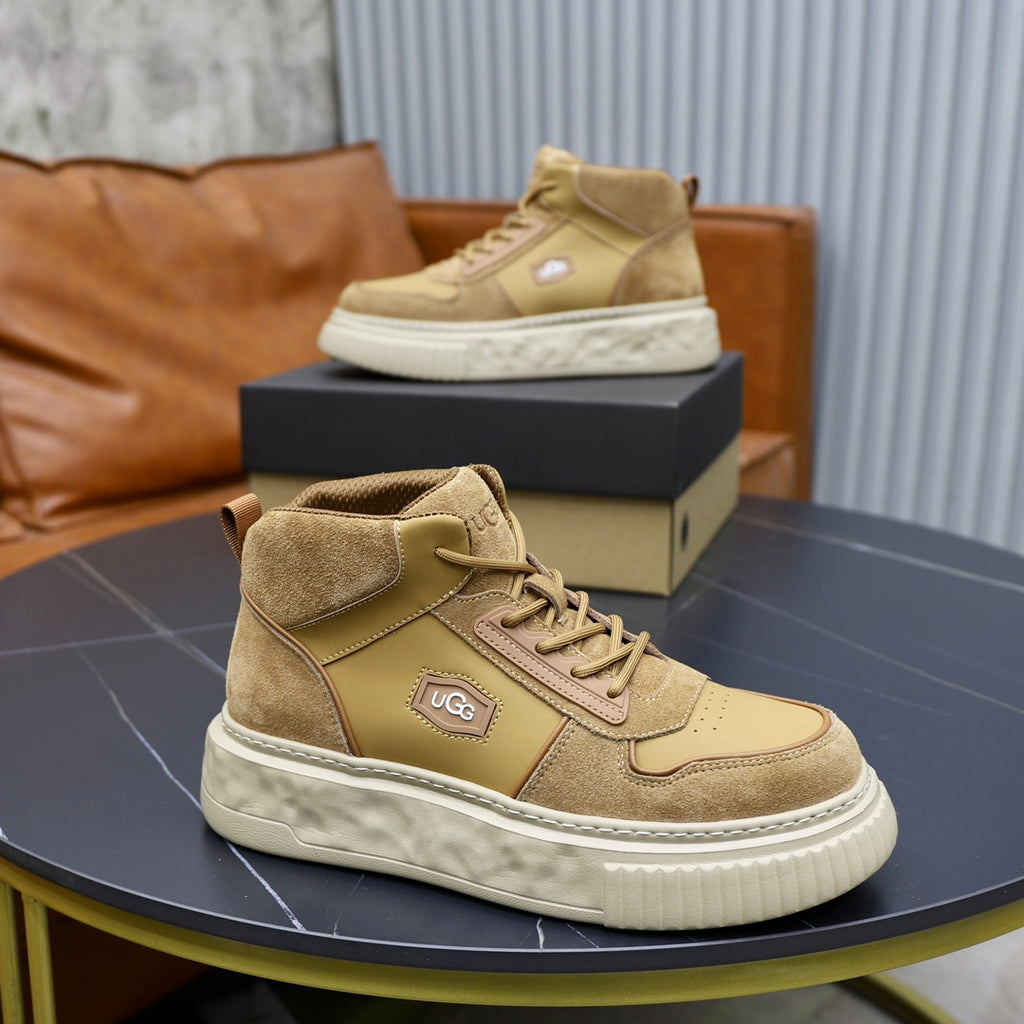 UGG Sherpa-Lined High-Top Boot-Sneaker — Wheat | EU 39–44