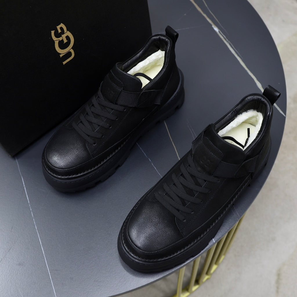 UGG Lace-Up Platform Sneaker — Onyx Black | EU 39–44