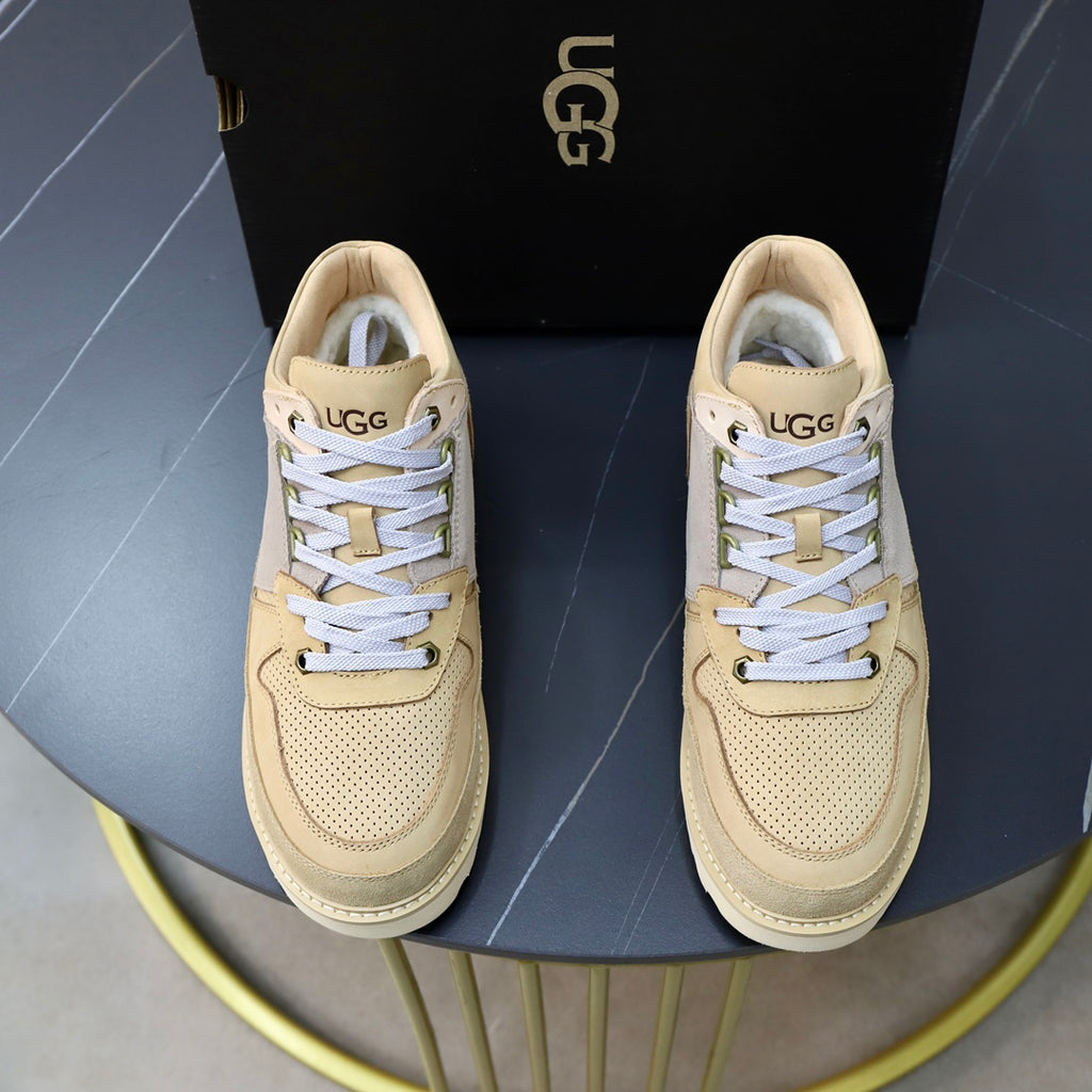 UGG Colorblock Mid-Top Sneaker — Wheat, Grey & Cream | EU 39–44