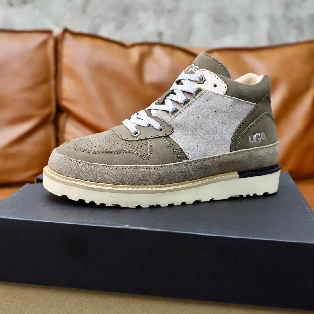 UGG Colorblock Mid-Top Sneaker — Olive, Sage & Cream | EU 39–44