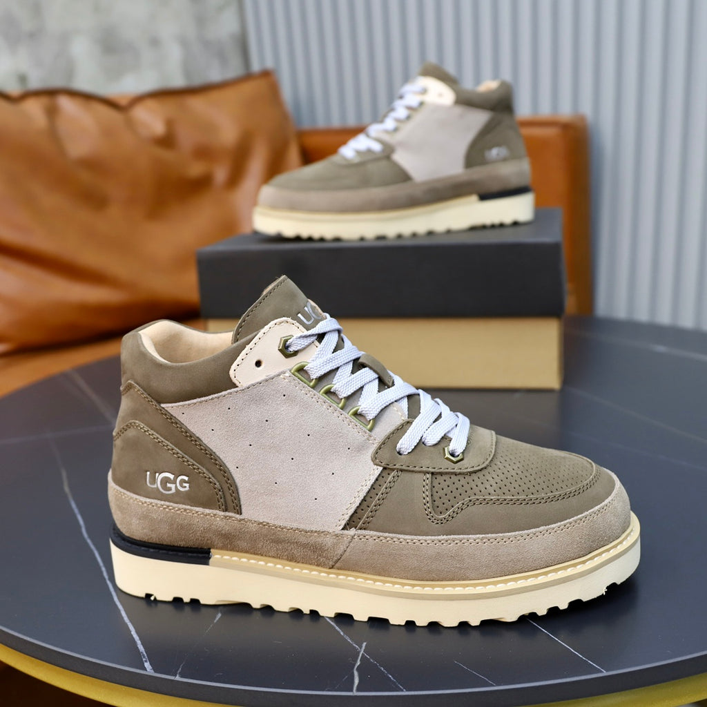 UGG Colorblock Mid-Top Sneaker — Olive, Sage & Cream | EU 39–44