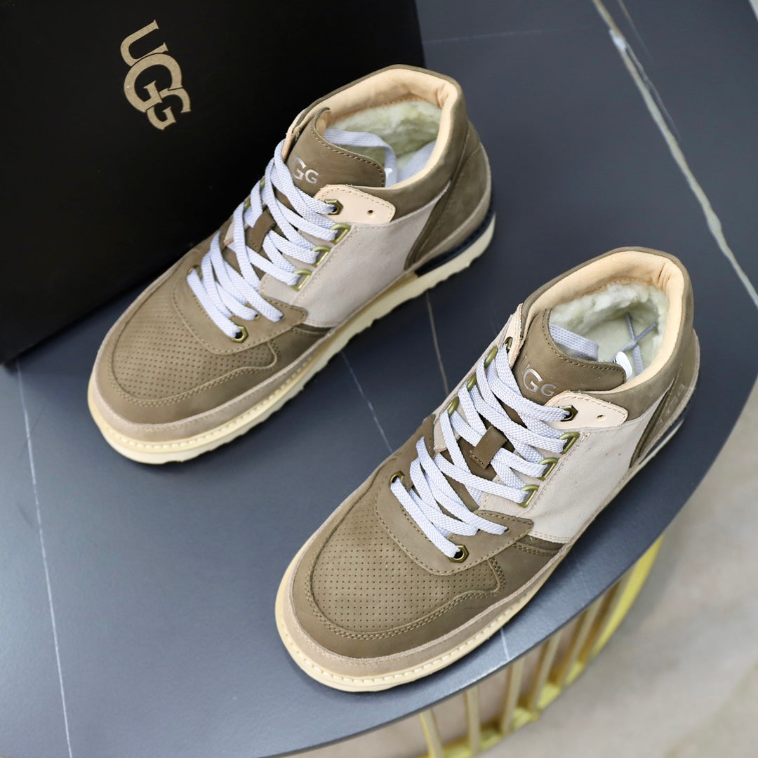 UGG Colorblock Mid-Top Sneaker — Olive, Sage & Cream | EU 39–44