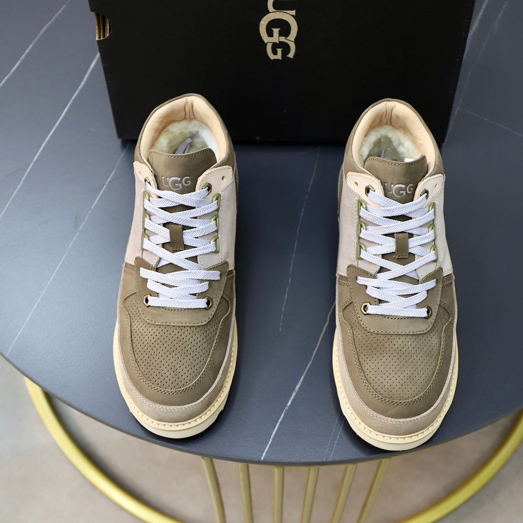 UGG Colorblock Mid-Top Sneaker — Olive, Sage & Cream | EU 39–44