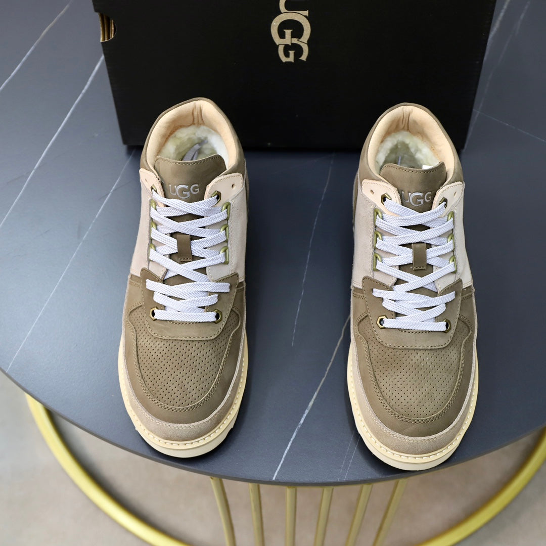 UGG Colorblock Mid-Top Sneaker — Olive, Sage & Cream | EU 39–44