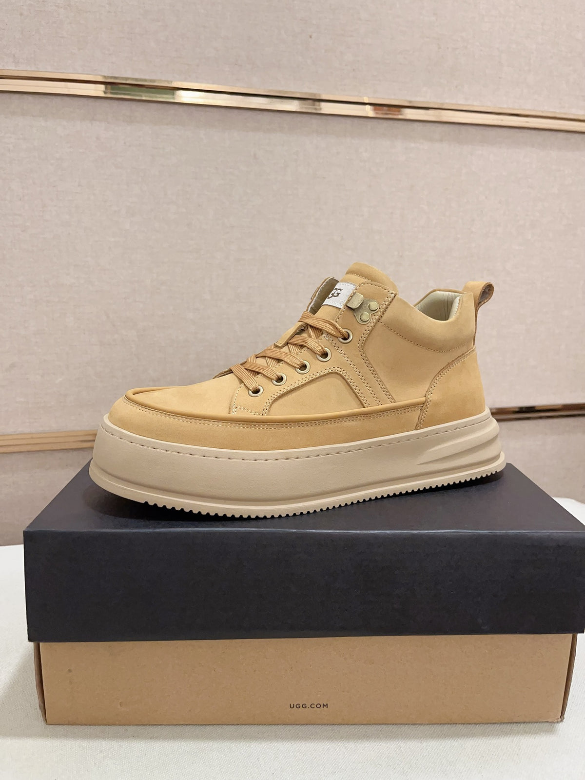 UGG Moc-Toe High-Top Sneaker — Wheat | EU 39–44