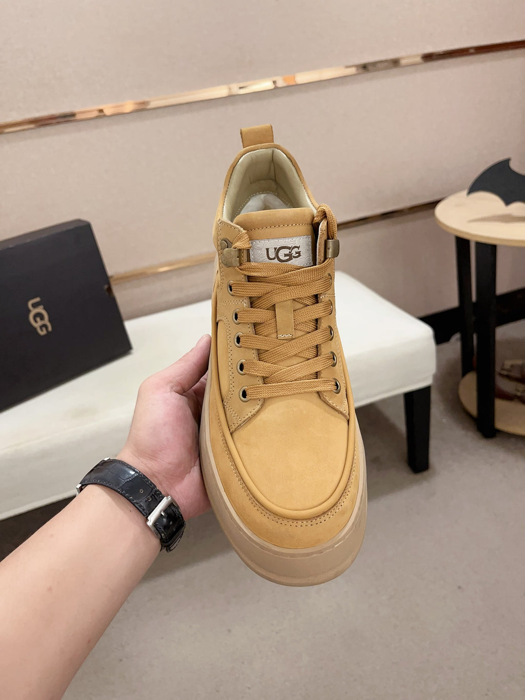 UGG Moc-Toe High-Top Sneaker — Wheat | EU 39–44
