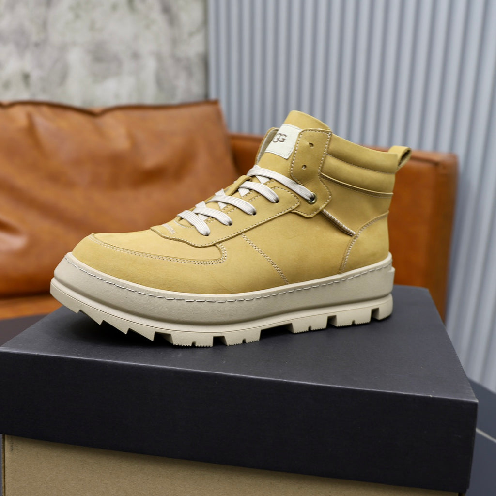 UGG Lace-Up High-Top Sneaker — Wheat & Cream | EU 39–44