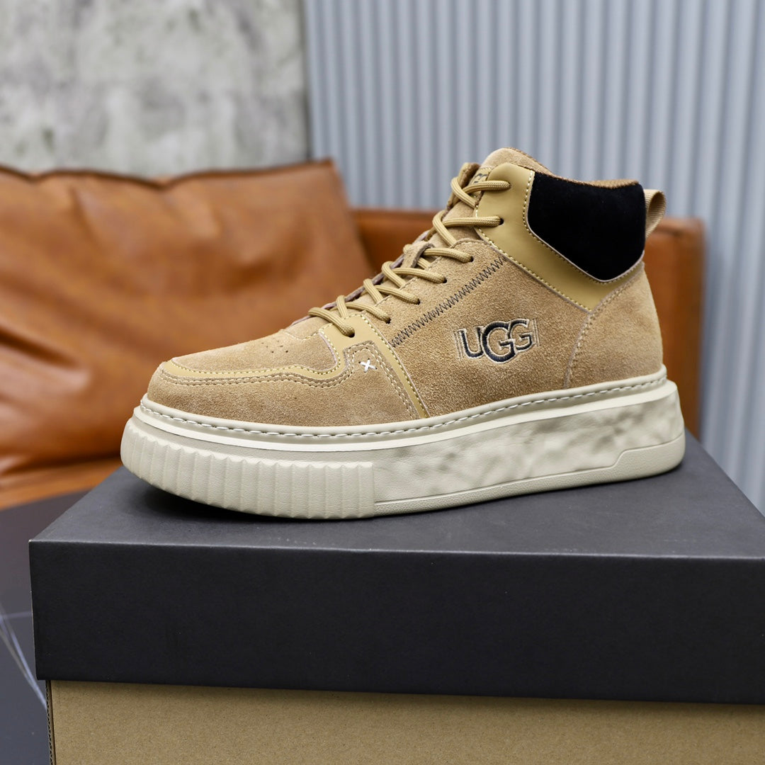 UGG Suede High-Top Sneaker — Sand & Black | EU 39–44