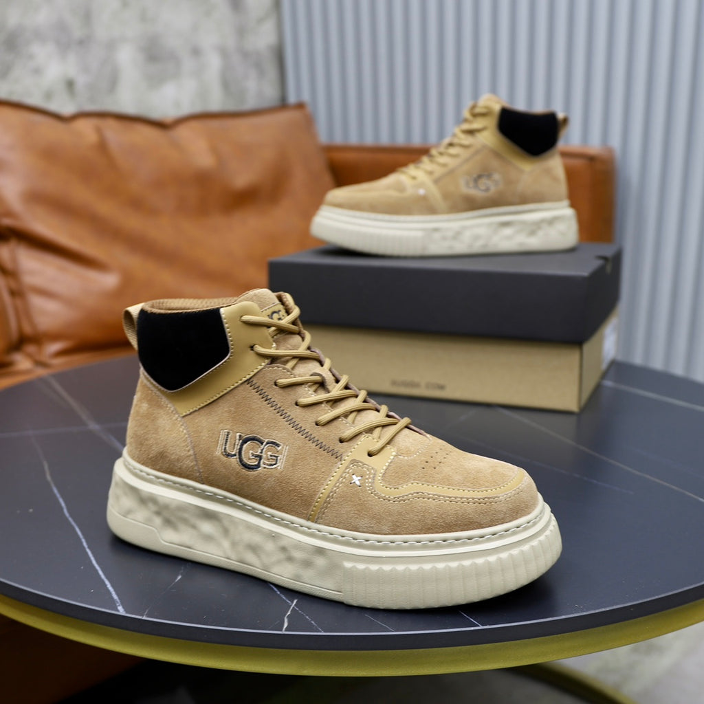 UGG Suede High-Top Sneaker — Sand & Black | EU 39–44