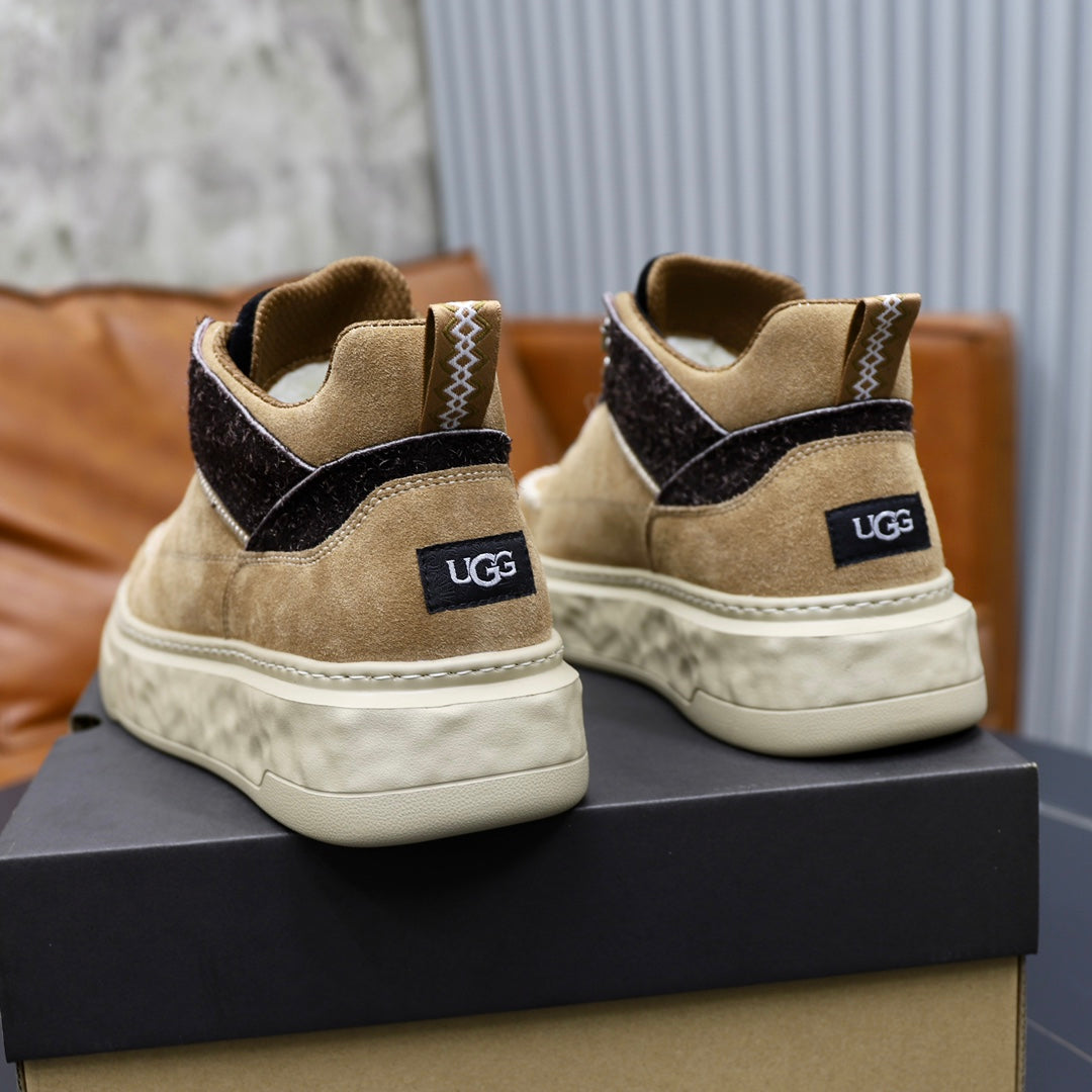 UGG Strap High-Top Sneaker — Sand & Black | EU 39–44