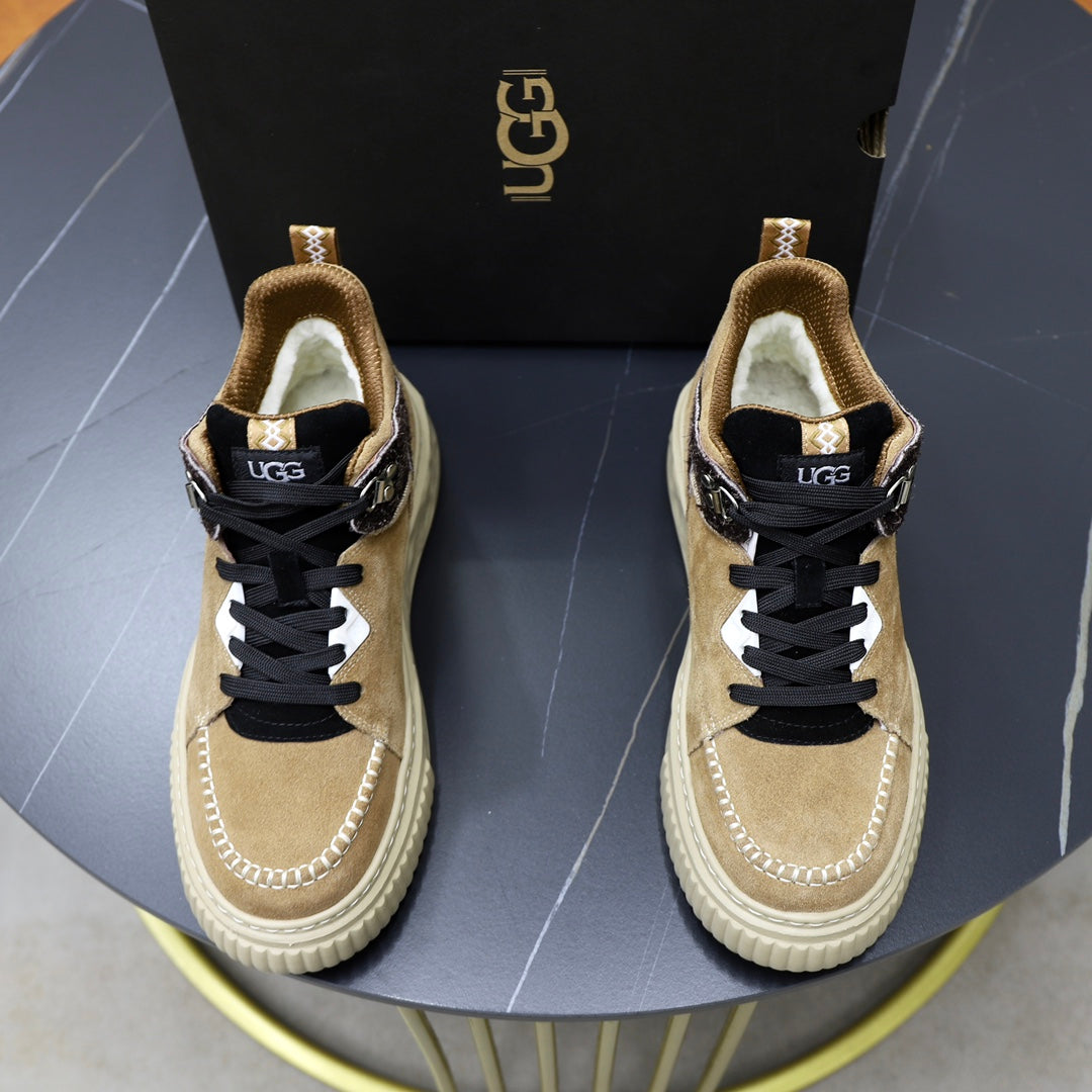UGG Strap High-Top Sneaker — Sand & Black | EU 39–44
