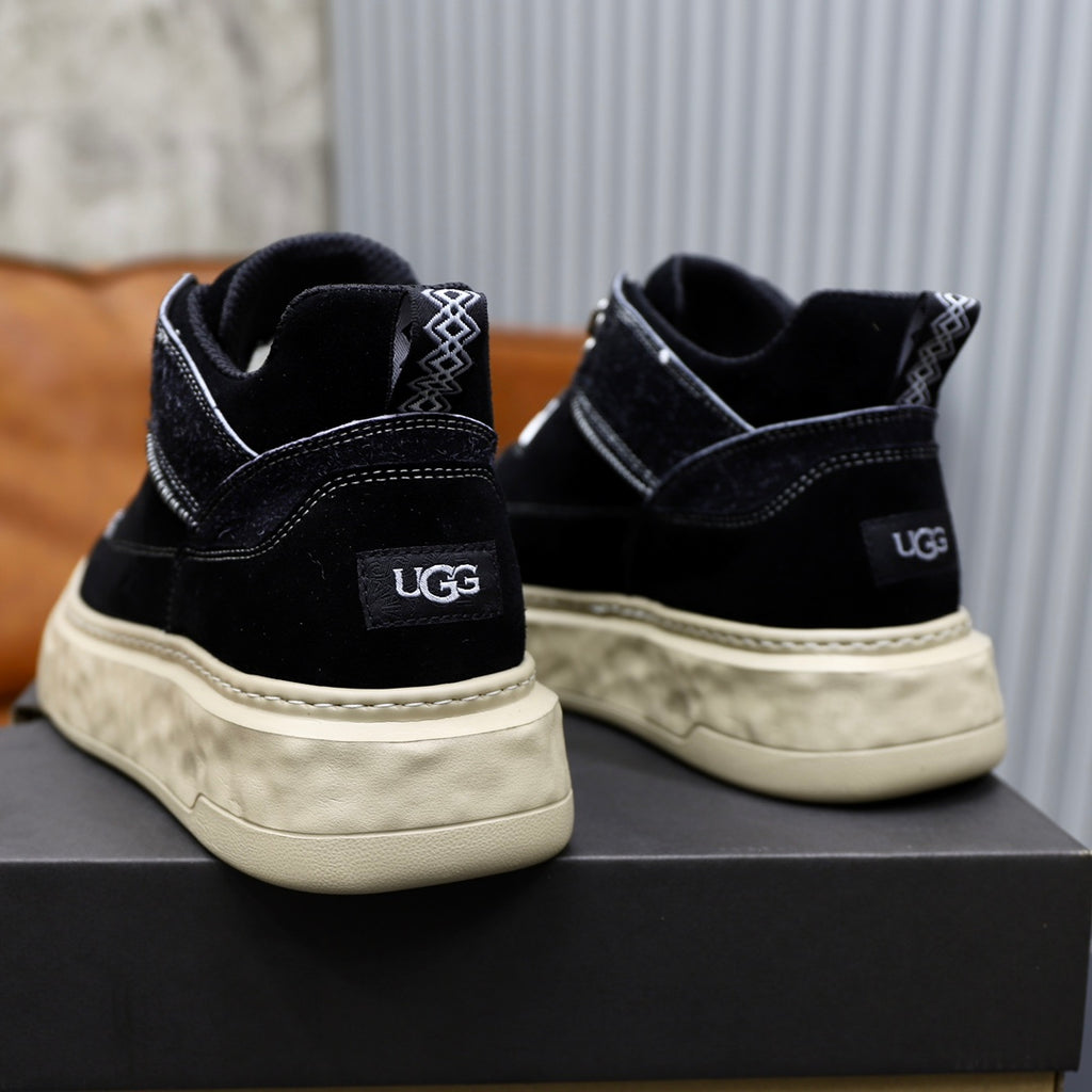 UGG Strap High-Top Sneaker — Onyx & Cream | EU 39–44