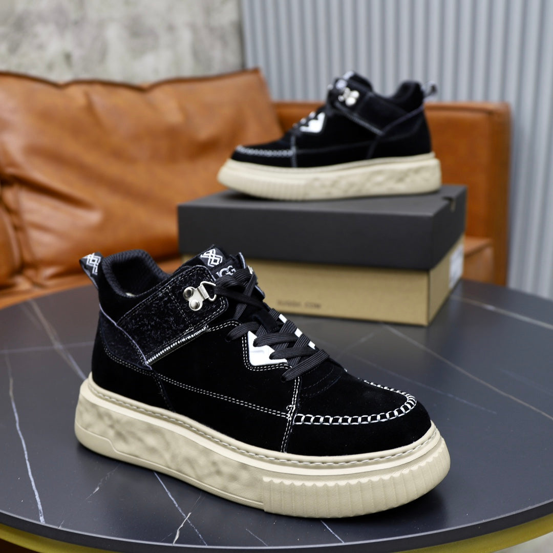 UGG Strap High-Top Sneaker — Onyx & Cream | EU 39–44
