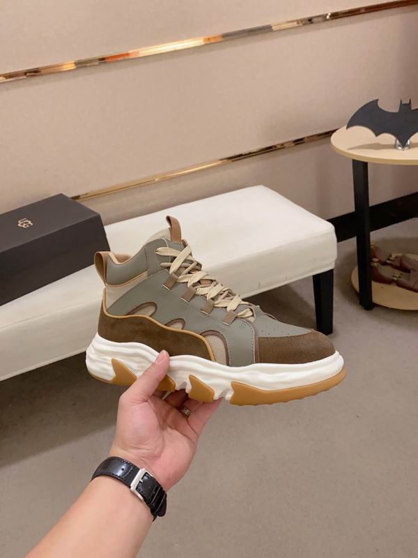 UGG Strap-Overlay High-Top Sneaker — Sage/Brown | EU 39–44