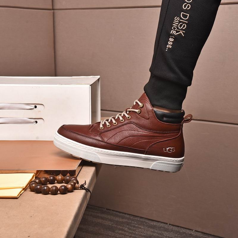 UGG Court Mid-Top Sneaker — Brown Leather | EU 39–44