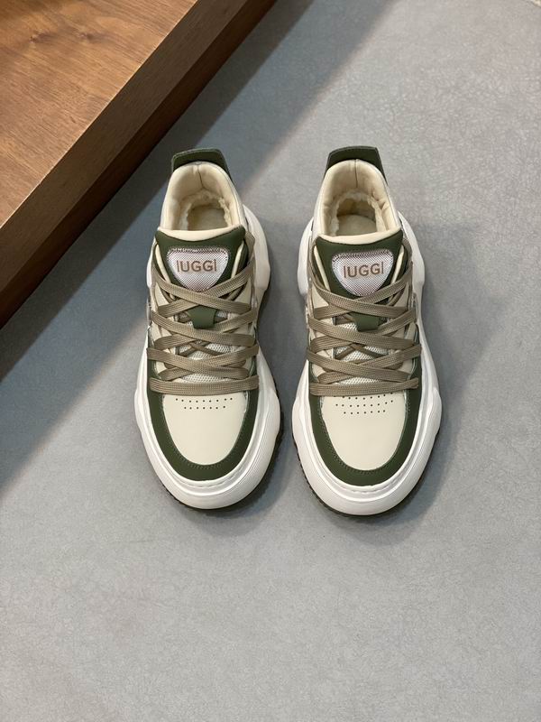UGG Lowmel Platform Sneaker — Olive Green / Cream