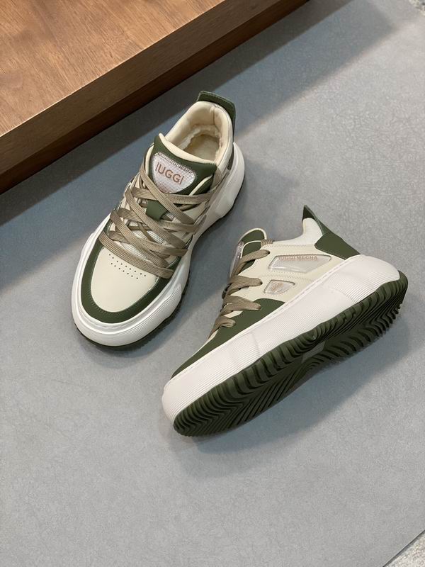 UGG Lowmel Platform Sneaker — Olive Green / Cream
